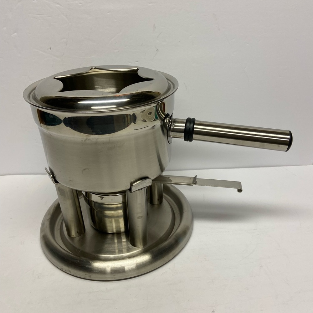 Hoffritz Deluxe Fondue Set with Forks Stainless Steel New